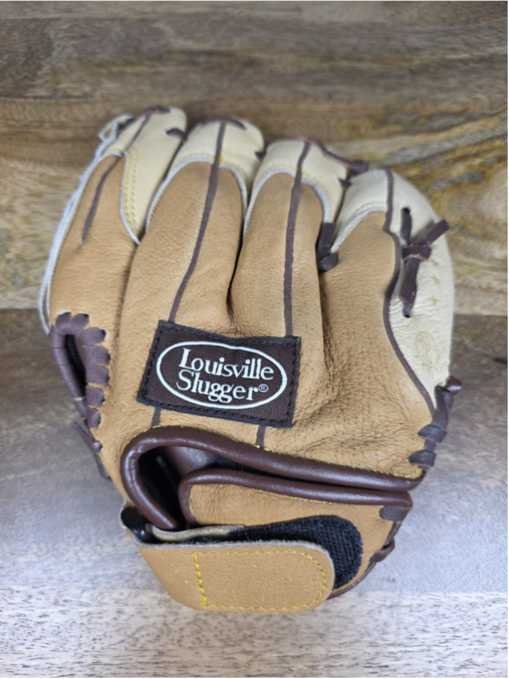 Louisville Slugger LS95TP 9.5" Youth Baseball T-Ball Glove Leather RHT Tan